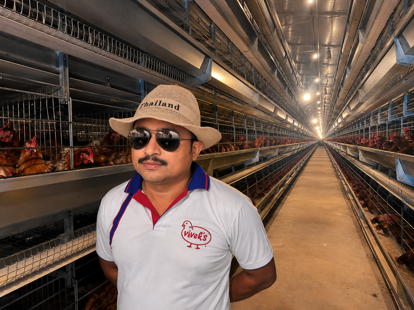 Founder Bibek Bhatta visiting poultry operations